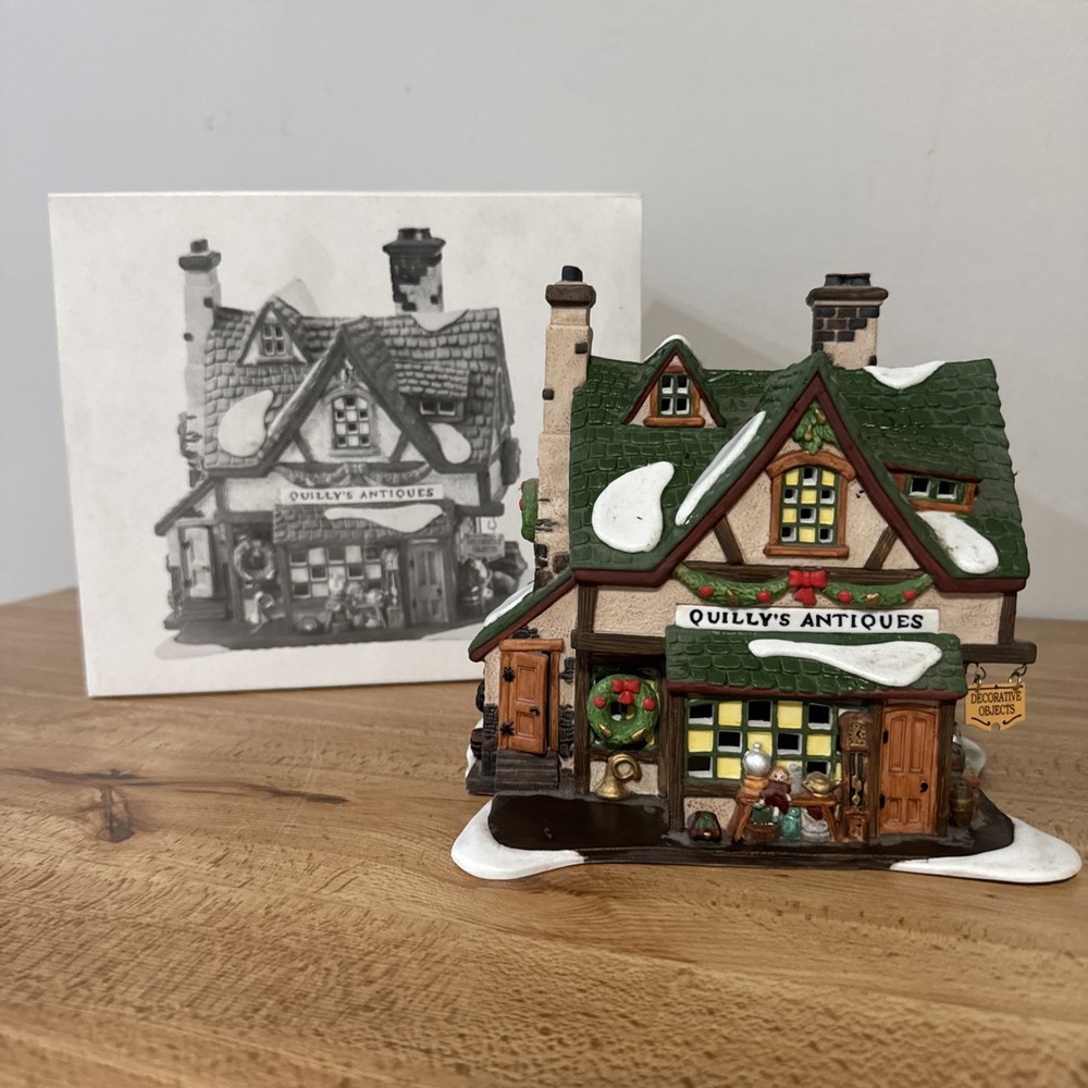 Department 56 Quilly's Antiques Dickens Village Series 58348 Christmas
